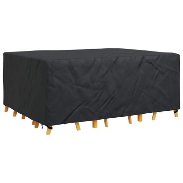 vidaXL Κάλυμμα επίπλων Μονόχρωμο Μαύρο 240x190x90cm 210D 1 τεμ.