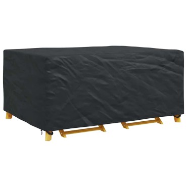 vidaXL Κάλυμμα επίπλων Μονόχρωμο Μαύρο 240x180x100cm 420D 1 τεμ.
