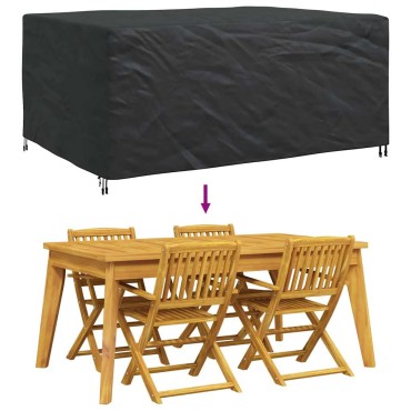vidaXL Κάλυμμα επίπλων Μονόχρωμο Μαύρο 240x180x100cm 420D 1 τεμ.