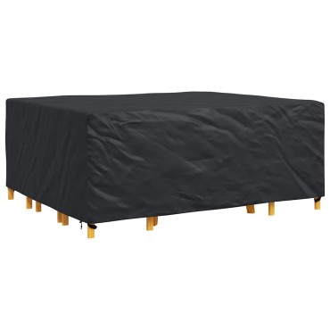 vidaXL Κάλυμμα επίπλων Μονόχρωμο Μαύρο 250x210x70cm 210D 1 τεμ.