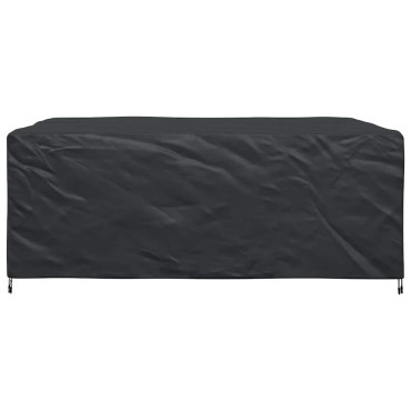vidaXL Κάλυμμα επίπλων Μονόχρωμο Μαύρο 250x210x90cm 210D 1 τεμ.