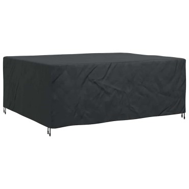 vidaXL Κάλυμμα επίπλων Μονόχρωμο Μαύρο 250x210x90cm 210D 1 τεμ.
