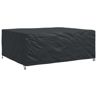 vidaXL Κάλυμμα επίπλων Μονόχρωμο Μαύρο 250x210x90cm 600D 1 τεμ.