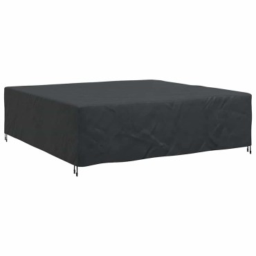 vidaXL Κάλυμμα επίπλων Μονόχρωμο Μαύρο 260x260x70cm 600D 1 τεμ.