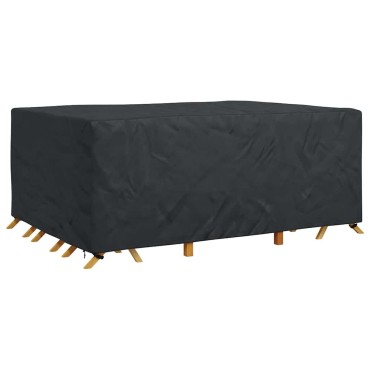 vidaXL Κάλυμμα επίπλων Μονόχρωμο Μαύρο 270x180x90cm 210D 1 τεμ.