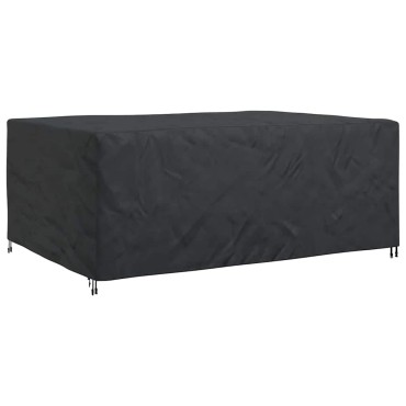 vidaXL Κάλυμμα επίπλων Μονόχρωμο Μαύρο 280x204x106cm 210D 1 τεμ.