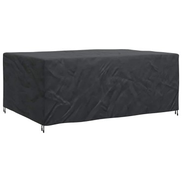 vidaXL Κάλυμμα επίπλων Μονόχρωμο Μαύρο 280x204x106cm 420D 1 τεμ.