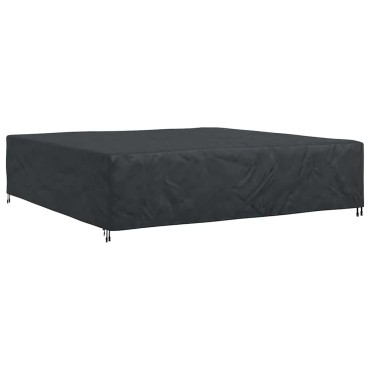 vidaXL Κάλυμμα επίπλων Μονόχρωμο Μαύρο 300x300x70cm 600D 1 τεμ.