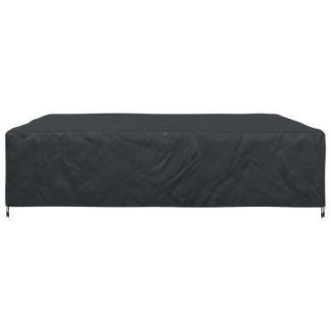 vidaXL Κάλυμμα επίπλων Μονόχρωμο Μαύρο 300x300x70cm 600D 1 τεμ.