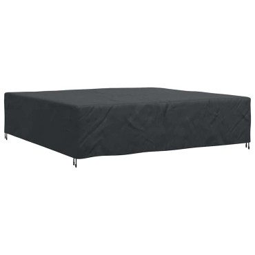 vidaXL Κάλυμμα επίπλων Μονόχρωμο Μαύρο 300x300x70cm 600D 1 τεμ.