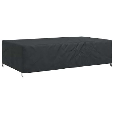 vidaXL Κάλυμμα επίπλων Μονόχρωμο Μαύρο 305x190x85cm 210D 1 τεμ.