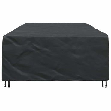 vidaXL Κάλυμμα επίπλων Μονόχρωμο Μαύρο 315x180x74cm 210D 1 τεμ.