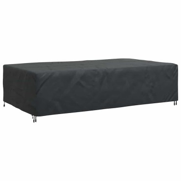 vidaXL Κάλυμμα επίπλων Μονόχρωμο Μαύρο 315x180x74cm 420D 1 τεμ.