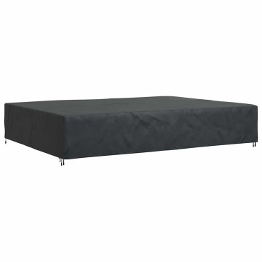 vidaXL Κάλυμμα επίπλων Μονόχρωμο Μαύρο 350x260x90cm 210D 1 τεμ.