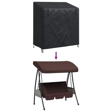 vidaXL Κάλυμμα για κούνια εξωτερικού χώρου 155x95x165cm 1 τεμ.