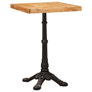 vidaXL Τραπέζι Bistro 50x50x76cm Στερεό ξύλο μάνγκο Καφέ 1 τεμ.
