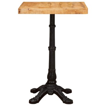 vidaXL Τραπέζι Bistro 50x50x76cm Στερεό ξύλο μάνγκο Καφέ 1 τεμ.