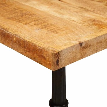 vidaXL Τραπέζι Bistro 50x50x76cm Στερεό ξύλο μάνγκο Καφέ 1 τεμ.