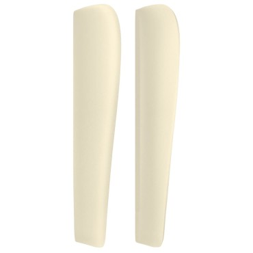 vidaXL Κεφαλάρι με Πτερύγια Κρεμ 163x23x118/128cm Συνθετικό Δέρμα 1 τεμ.