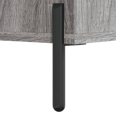 vidaXL Μπουφές Sonoma Γκρι 34,5x34x180cm από Επεξεργασμένο Ξύλο 1 τεμ.