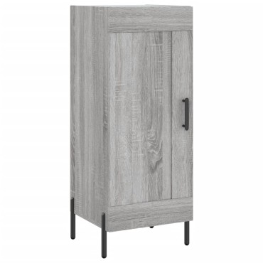 vidaXL Μπουφές Sonoma Γκρι 34,5x34x180cm από Επεξεργασμένο Ξύλο 1 τεμ.