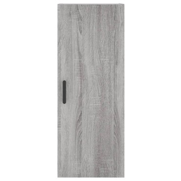 vidaXL Μπουφές Sonoma Γκρι 34,5x34x180cm από Επεξεργασμένο Ξύλο 1 τεμ.