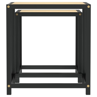 vidaXL Τραπεζάκια 2 τεμ. Sonoma Δρυς από MDF (μεγάλο μέγεθος) 37x37x40cm