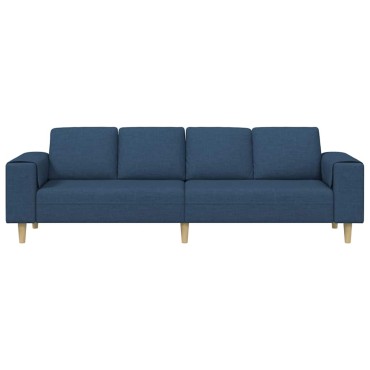 vidaXL Καναπές σαλονιού Μπλε 250x77x76cm Πολυεστέρας