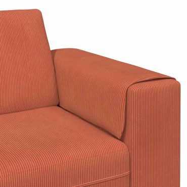 vidaXL Καναπές Κόκκινο Πορτοκαλί 250x188x76cm