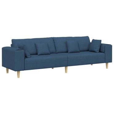 vidaXL Καναπές Μπλε 250x77x76cm ύφασμα
