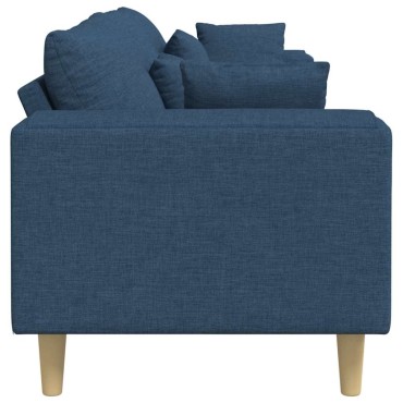 vidaXL Καναπές Μπλε 250x77x76cm ύφασμα