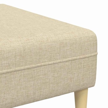 vidaXL Καναπές 3 τεμ. Κρεμ ύφασμα 250x188x76cm  Τριθέσιος