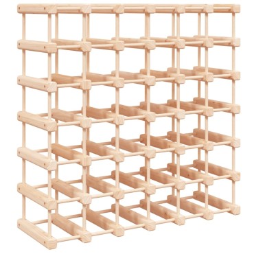 vidaXL Ραφιέρα Κρασιών για 42 Κρασιά 68,5x23x68,5cm Μασίφ Ξύλο Πεύκου 1 τεμ.
