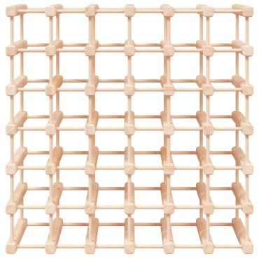 vidaXL Ραφιέρα Κρασιών για 42 Κρασιά 68,5x23x68,5cm Μασίφ Ξύλο Πεύκου 1 τεμ.