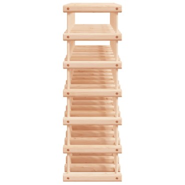 vidaXL Ραφιέρα Κρασιών για 42 Κρασιά 68,5x23x68,5cm Μασίφ Ξύλο Πεύκου 1 τεμ.