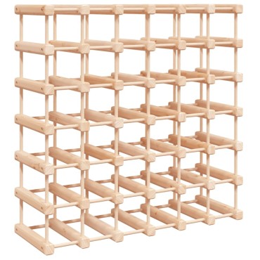 vidaXL Ραφιέρα Κρασιών για 42 Κρασιά 68,5x23x68,5cm Μασίφ Ξύλο Πεύκου 1 τεμ.