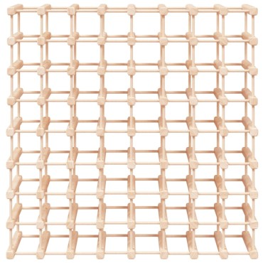 vidaXL Ραφιέρα Κρασιών για 72 Κρασιά 90,5x23x90,5cm Μασίφ Ξύλο Πεύκου 1 τεμ.