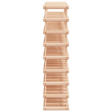 vidaXL Ραφιέρα Κρασιών για 72 Κρασιά 90,5x23x90,5cm Μασίφ Ξύλο Πεύκου 1 τεμ.