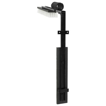 vidaXL Βούρτσες Βοοειδών Μαύρο και Λευκό 84 x 10 x 91 εκ. PVC