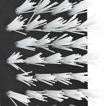 vidaXL Βούρτσες Βοοειδών Μαύρο και Λευκό 84 x 10 x 91 εκ. PVC