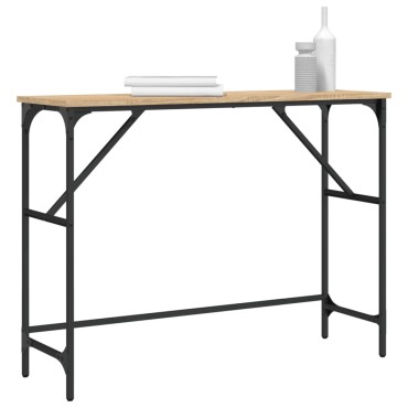 vidaXL Τραπέζι Κονσόλα Sonoma Δρυς 100x32x75cm Επεξεργασμένο Ξύλο 1 τεμ.