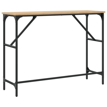 vidaXL Τραπέζι Κονσόλα Sonoma Δρυς 100x32x75cm Επεξεργασμένο Ξύλο 1 τεμ.
