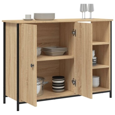 vidaXL Ντουλάπι Sonoma Δρυς 100x33x75cm από Επεξεργασμένο Ξύλο 1 τεμ.
