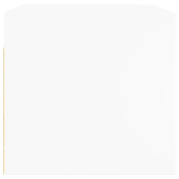 vidaXL Ντουλάπι Τοίχου Λευκό 68,5x37x35cm με Γυάλινες Πόρτες 1 τεμ.