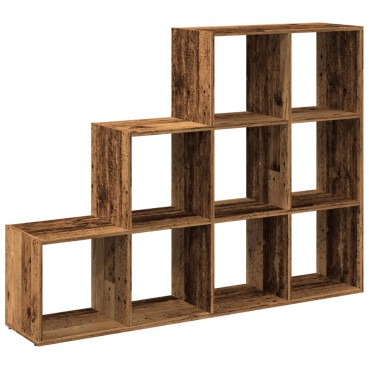 vidaXL Βιβλιοθήκη/Διαχωριστικό Χώρου 3 Επ. 137,5x29x103,5cm Επ. Ξύλο 1 τεμ.