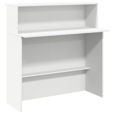 vidaXL Γραφείο Υποδοχής Λευκό 100x50x103,5cm από Τεχνητό Ξύλο 1 τεμ.
