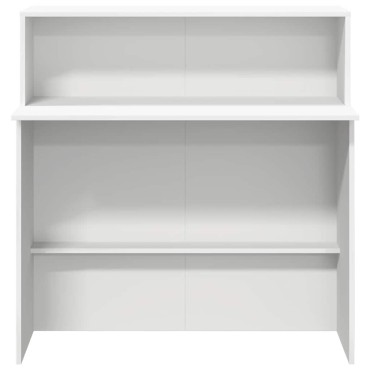 vidaXL Γραφείο Υποδοχής Λευκό 100x50x103,5cm από Τεχνητό Ξύλο 1 τεμ.