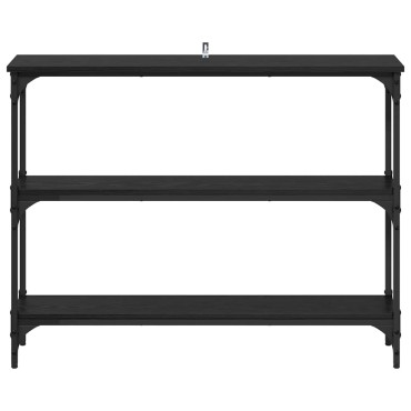 vidaXL Τραπέζι κονσόλας Μαύρη δρυς 100x22,5x75 εκ 1 τεμ.