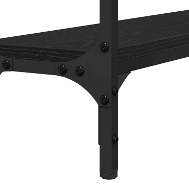 vidaXL Τραπέζι κονσόλας Μαύρη δρυς 100x22,5x75 εκ 1 τεμ.