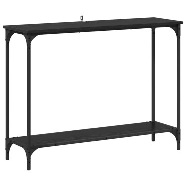 vidaXL Τραπέζι κονσόλας Μαύρη δρυς 101x30.5x75 εκ 1 τεμ.